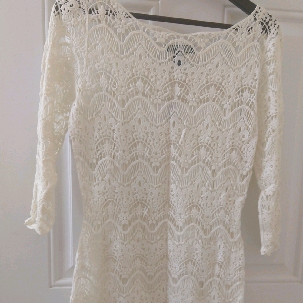Lauren ralph lauren off white dress